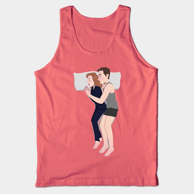 Scully and Mulder: Plus One Tank Top by horribleaccents